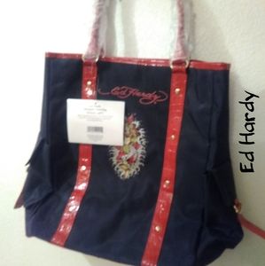 Brand New Ed Hardy tote gorgeous mermaid NWT